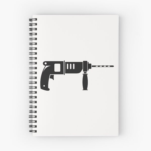 Item preview, Hammer Drill Illustration, Vintage Power Tool Artwork, Heavy Duty Construction and DIY Hammer Drill Design designed and sold by bvdesignart.