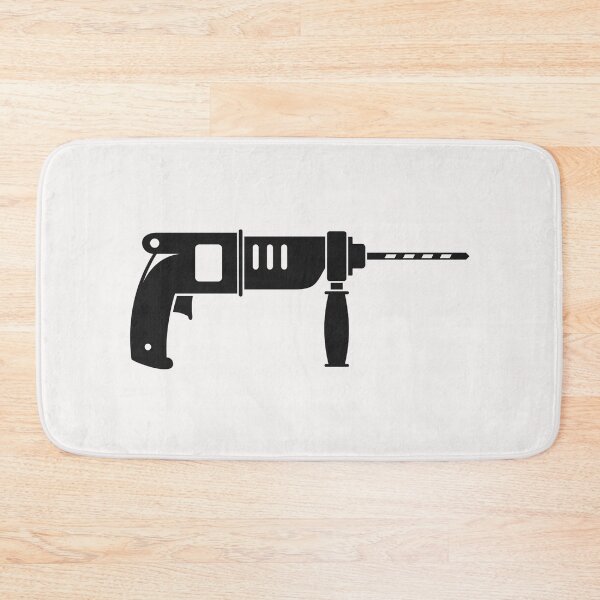 Item preview, Hammer Drill Illustration, Vintage Power Tool Artwork, Heavy Duty Construction and DIY Hammer Drill Design designed and sold by bvdesignart.