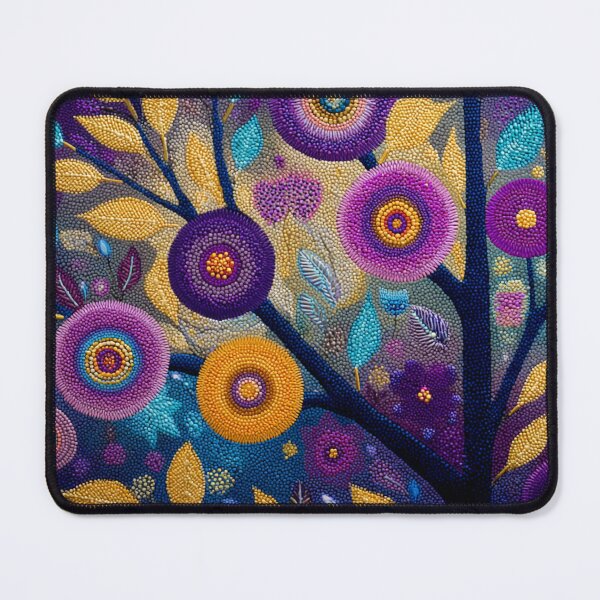 Item preview, Aboriginal Inspired Dot Art - Midnight Blooming Tree designed and sold by GrinGalore.