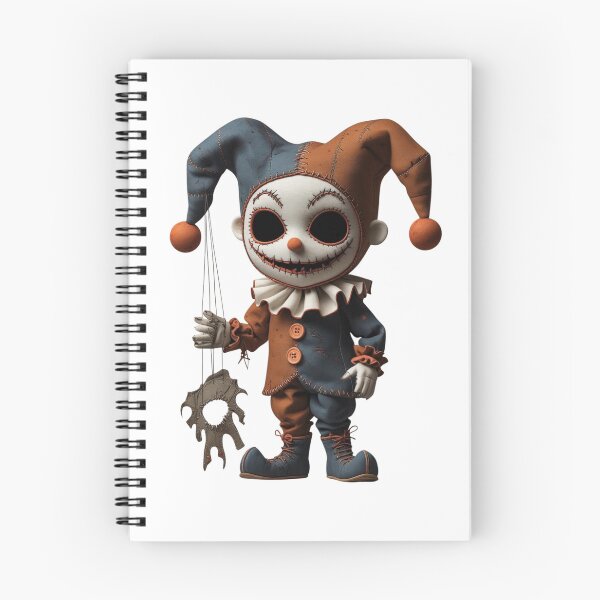 Item preview, Creepy jester with sewn suit and puppet designed and sold by StormArte.