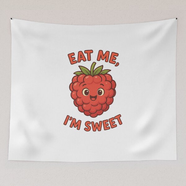 Item preview, Smiling Raspberry – Eat Me, I’m Sweet designed and sold by PrintFromMatt.