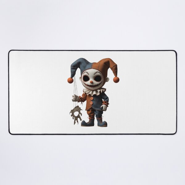 Item preview, Creepy jester with sewn suit and puppet designed and sold by StormArte.