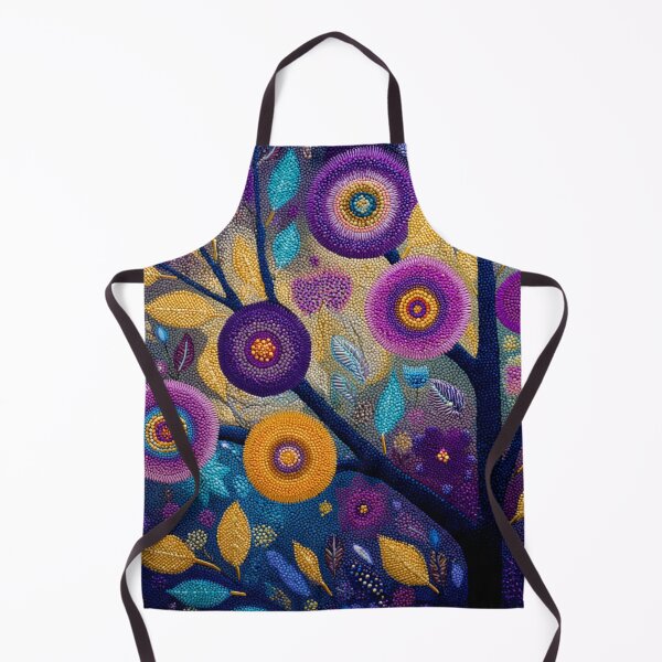 Item preview, Aboriginal Inspired Dot Art - Midnight Blooming Tree designed and sold by GrinGalore.