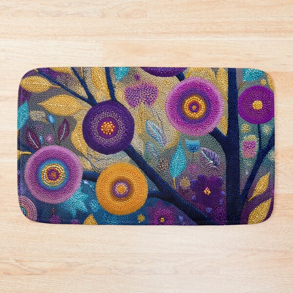 Item preview, Aboriginal Inspired Dot Art - Midnight Blooming Tree designed and sold by GrinGalore.