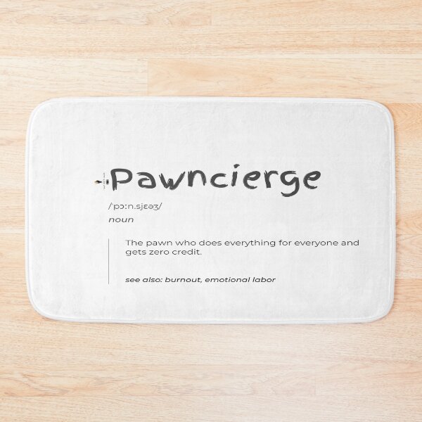 Item preview, Pawncierge: The Unsung Hero of Emotional Labor designed and sold by PawnShiftGoods.