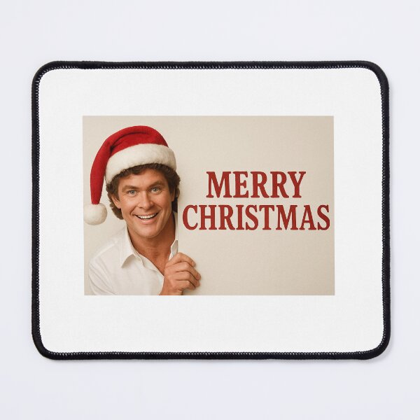 Item preview,  David hasselhoff christmas xmas holiday merry gift hat meme funny prank weird designed and sold by CheeseBlueprint.