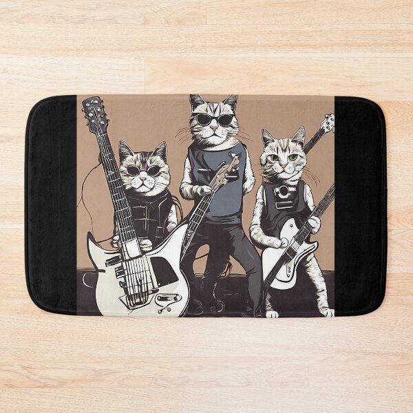 Item preview, Supercool Cats In A Rock Band designed and sold by TurnerLuxury.