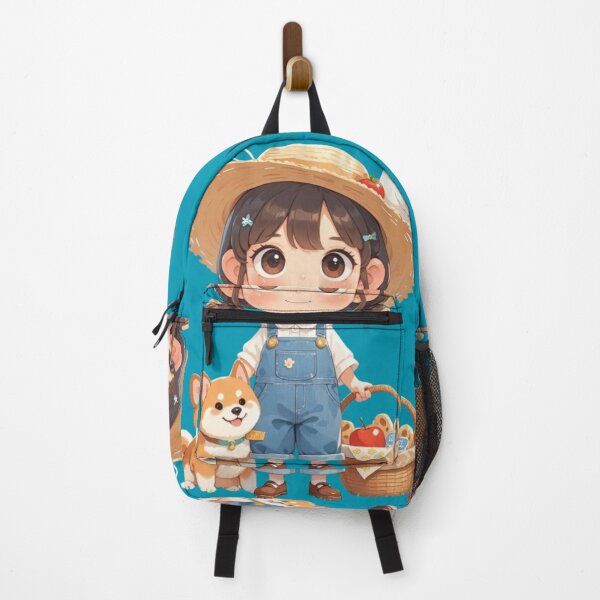 Item preview, Adorable Farm Girl with Shiba Dog designed and sold by IDEON-23.