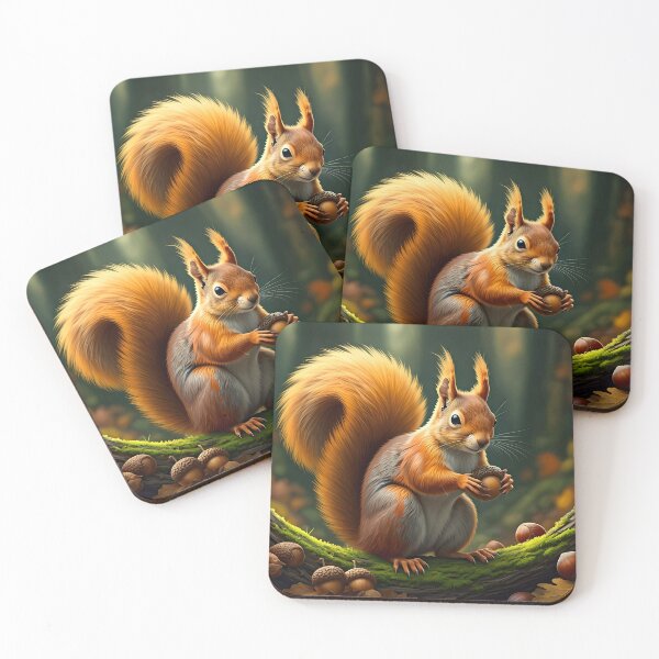 Item preview, The Squirrel’s Harvest designed and sold by PawPrintedArt.