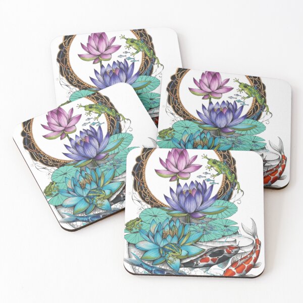 Item preview, Frog fish lotus and feel the vibe  designed and sold by Gurjeetpixelart.