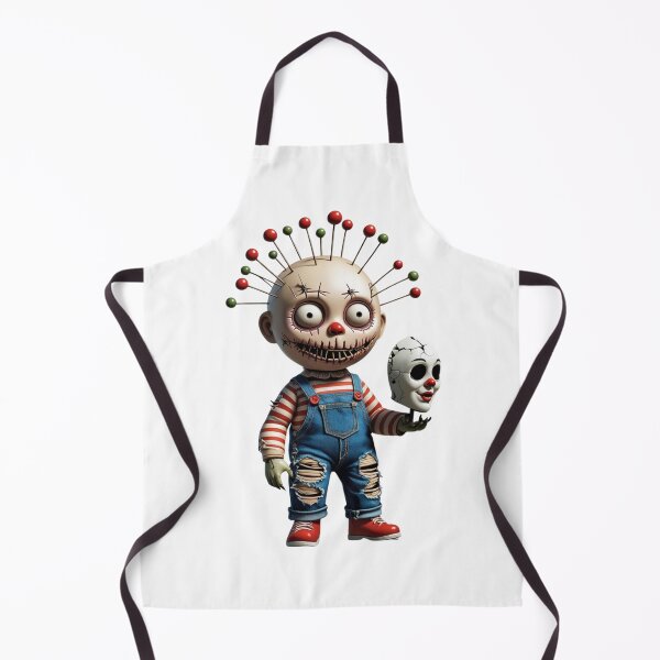 Item preview, Creepy doll with pins and broken mask designed and sold by StormArte.