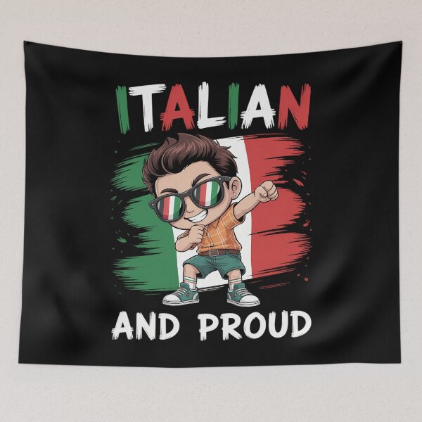 Item preview, Italian And Proud Italian Boy Italy Flag designed and sold by tearbytea.