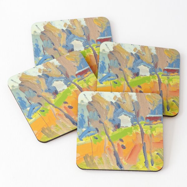 Item preview, Abstract Countryside Landscape in Bold Brushstrokes designed and sold by pysmiasolmer.