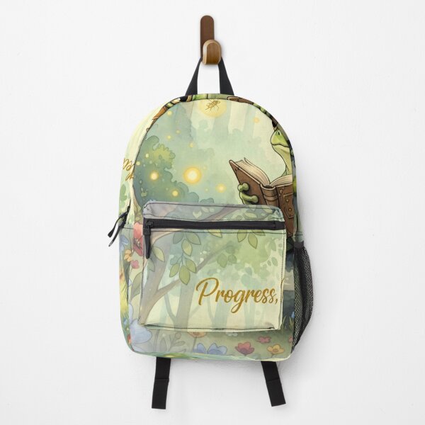 Item preview, Motivational Frog Sticker – Progress Not Perfection | Whimsical Animal, Self Growth & Positivity Quote designed and sold by stickmanvibes.