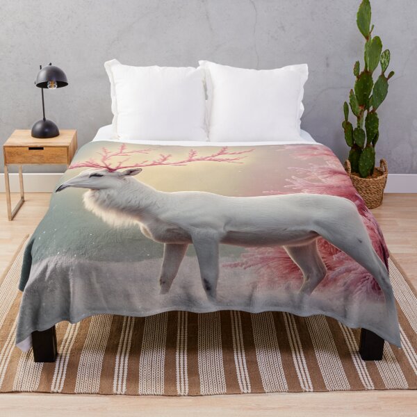 Item preview, Surreal Pinkmas Stag – Magical Winter Artwork designed and sold by LaLi-Designs.