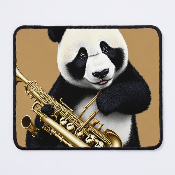 Item preview, Panda Groove Saxophone Serenade designed and sold by UrielDawsonArt.