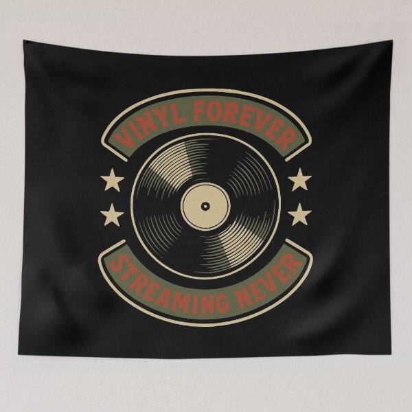 Item preview, Vinyl Forever Streaming Never Retro Music Lovers designed and sold by LuminOrb.