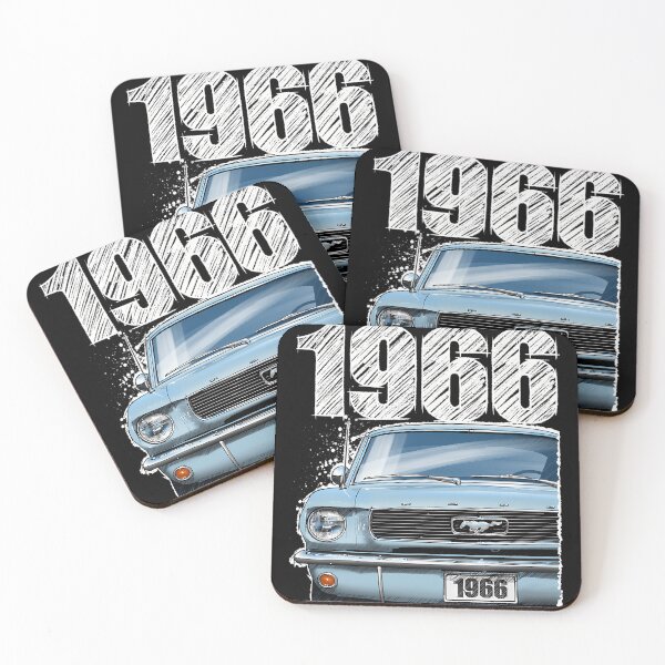Item preview, Drivethat Featuring The Iconic 1966 Ford Mustang In Arcadian Blue.  designed and sold by ShopArtBigBrot.