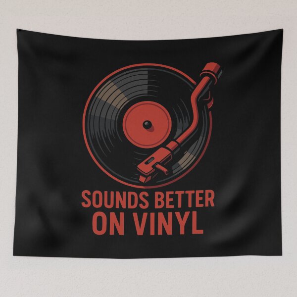 Item preview, Sounds Better On Vinyl Retro Music Lovers designed and sold by LuminOrb.