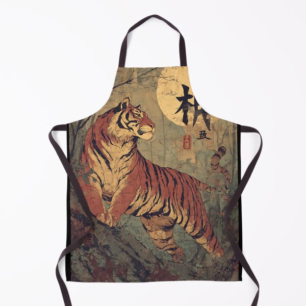 Item preview, Powerful Japanese Tiger Art designed and sold by bapupa.