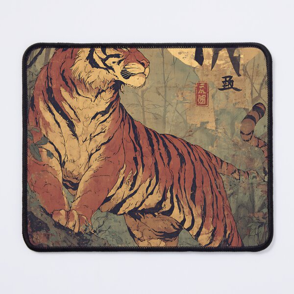 Item preview, Powerful Japanese Tiger Art designed and sold by bapupa.