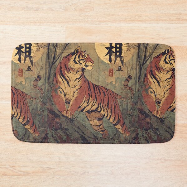 Item preview, Powerful Japanese Tiger Art designed and sold by bapupa.