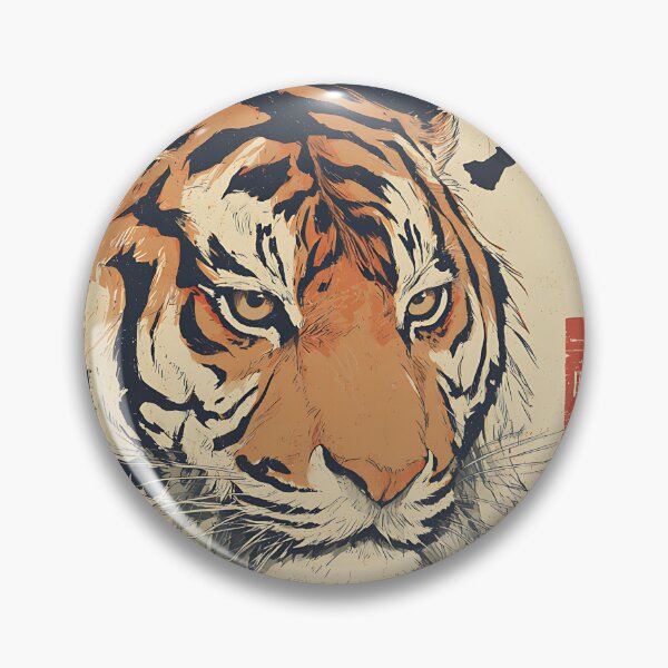Item preview, Majestic Japanese Tiger Art designed and sold by bapupa.