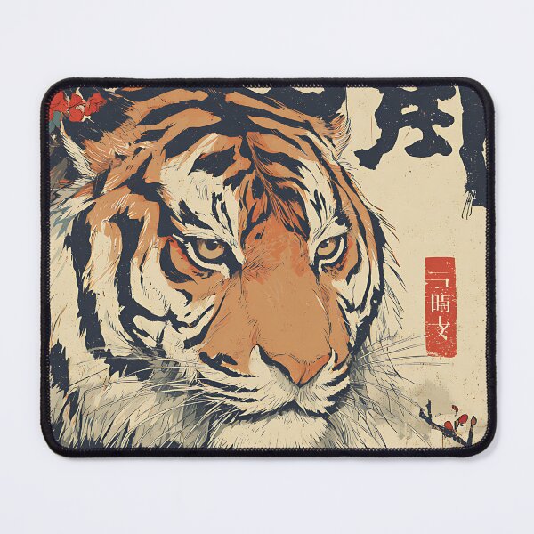 Item preview, Majestic Japanese Tiger Art designed and sold by bapupa.