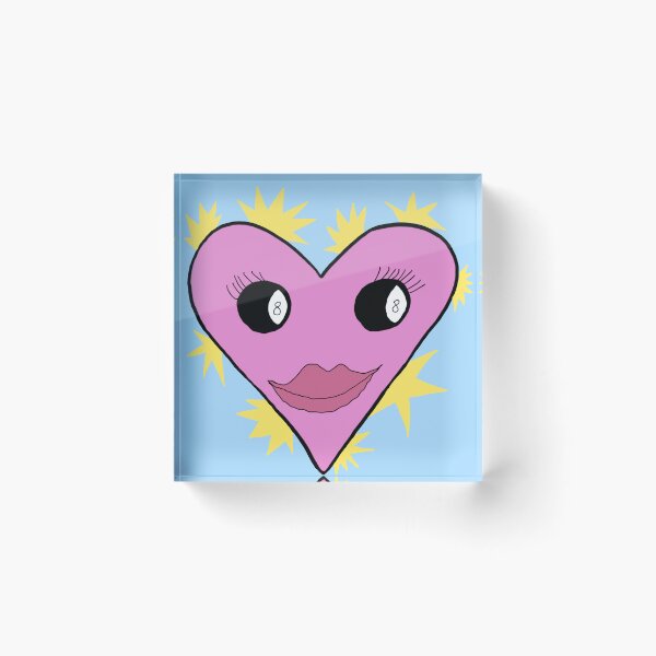 Item preview, Eightball eyed pink heart designed and sold by -pp-designs.