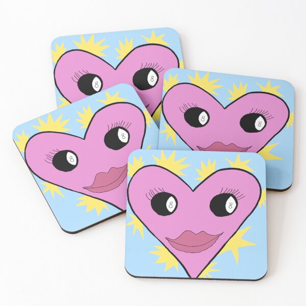 Item preview, Eightball eyed pink heart designed and sold by -pp-designs.