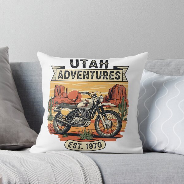Item preview, Aventure Motorcycle Utah Vintage Design designed and sold by LittleArij.