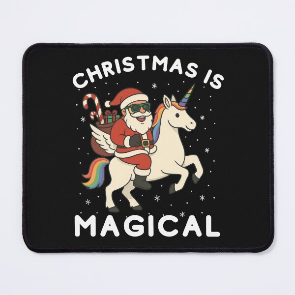 Item preview, Magical Christmas – Santa Claus Riding a Unicorn Design designed and sold by Maryna_Reine.