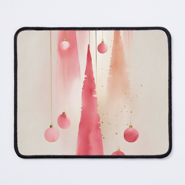 Item preview, Minimalist Pinkmas Trees – Watercolor Holiday Art designed and sold by LaLi-Designs.