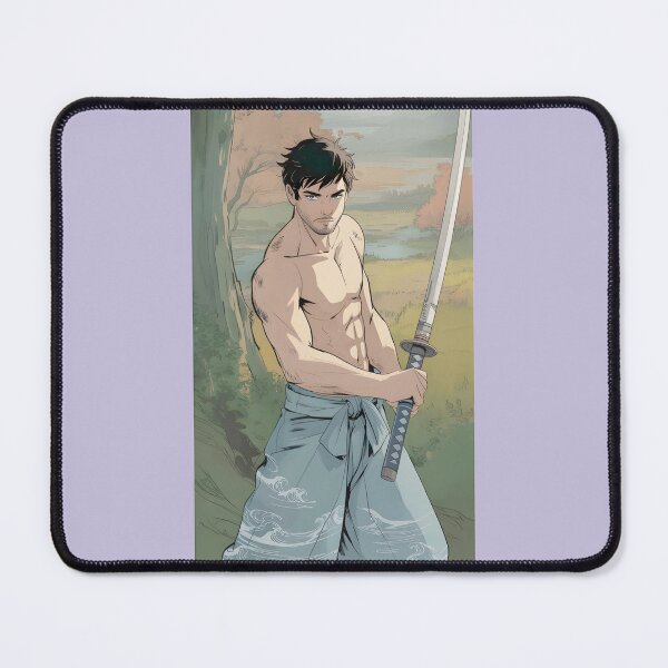 Item preview, Samurai Warrior with Katana in Serene Landscape designed and sold by Ashley Johnson.