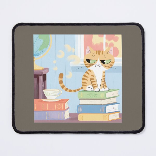 Item preview, Grumpy Cat Loves Books Tea designed and sold by Ashley Johnson.