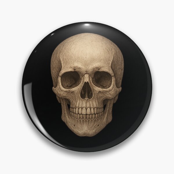 Item preview, Vintage Human Skull Illustration – Gothic Dark Art designed and sold by edimoraes.