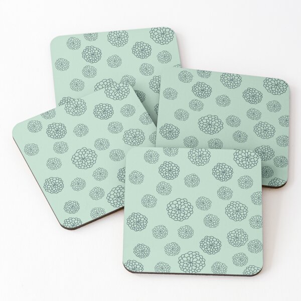 Item preview, Floral pattern on green background designed and sold by Jamildesign.