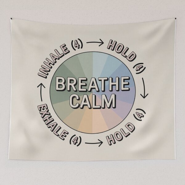 Item preview, Box Breathing Circle • Calm Down Sticker for Anxiety Relief designed and sold by Timeless Design.