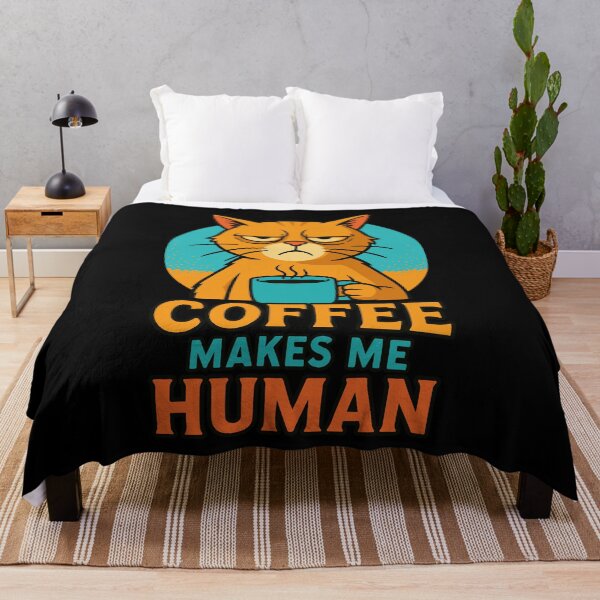 Item preview, Coffee Makes Me Human Funny Coffee Design designed and sold by LuminOrb.