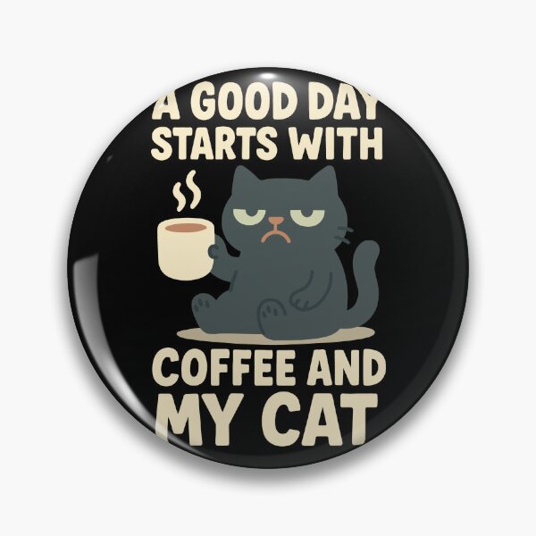 Artikelvorschau, Kaffee Lustig Ein guter Tag beginnt mit Kaffee und Katze entworfen und verkauft von LuminOrb.