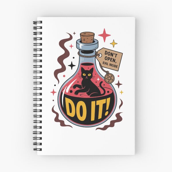 Item preview, Don’t Open – Evil Cat Inside Potion Bottle Classic T-Shirt Essential T-Shirt designed and sold by inkfluenceart.