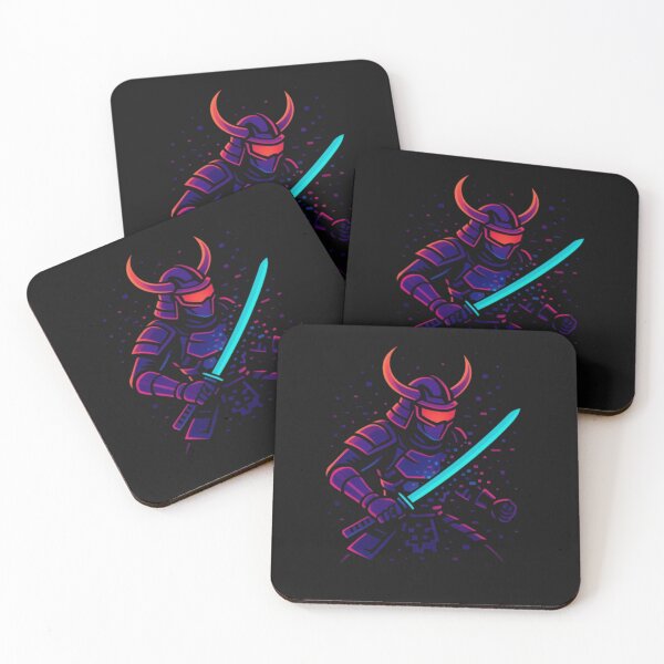 Item preview, Pixel Samurai – Neon Warrior with Glitching Katana designed and sold by Witty Moon.