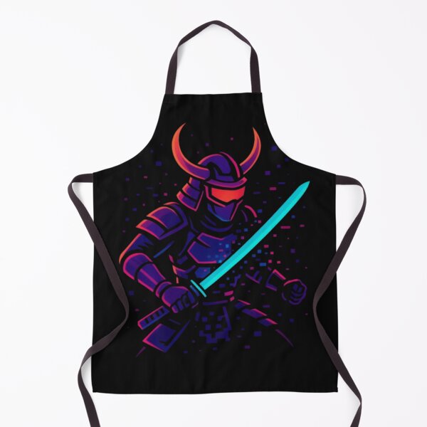 Item preview, Pixel Samurai – Neon Warrior with Glitching Katana designed and sold by Witty Moon.