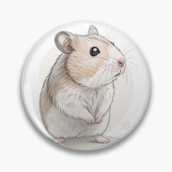 Item preview, Cute Standing Hamster Illustration designed and sold by Ommash.