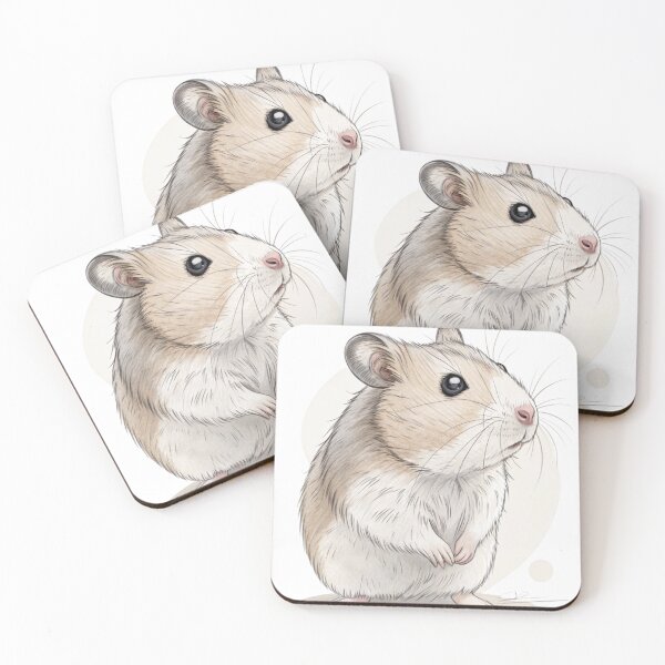 Item preview, Cute Standing Hamster Illustration designed and sold by Ommash.