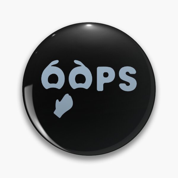 Item preview, OOPS Minimalist Typography | Cool Blue designed and sold by pick-o-print.