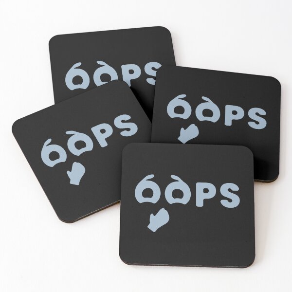 Item preview, OOPS Minimalist Typography | Cool Blue designed and sold by pick-o-print.