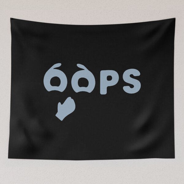 Item preview, OOPS Minimalist Typography | Cool Blue designed and sold by pick-o-print.