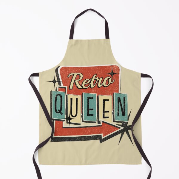 Aperçu de l'œuvre Panneau de motel rétro Queen style vintage vieilli beige créée et vendue par TackyTime.