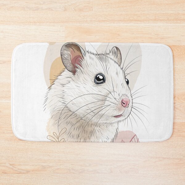 Item preview, Cute White Hamster Portrait designed and sold by Ommash.